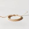 Nueva pulsera de mano tejida a mano de playa multicolor, pulsera para pareja para estudiantes de campus, hombres y mujeres, pulsera impermeable de cuerda encerada en stock
