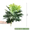 Venta al por mayor spot combinación de plantas verdes artificiales macetero exterior departamento de ventas de calle comercial canaleta para flores decoración de ventana cuadrada
