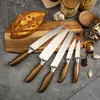 Amazon Acero Inoxidable de Alta Calidad Imitación Madera Cuchillo de Cocina Doméstico Cuchillo de Chef Afilado para Cortar Set de Cuchillos de Cocina Regalo