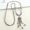Nueva Colección de Collares: Accesorios de Cerámica Estilo Étnico Vintage para Suéteres, Colgantes Sencillos y Versátiles para Combinar con la Ropa
