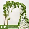 Flor de Glicina Artificial Enredadera Colgante de Techo Cadena de Flores Enredadera Flor Decorativa Planta de Plástico Cubierta de Tubería de Aire Acondicionado