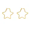 Pendientes Europeos y Americanos Exagerados Grandes de Cinco Puntas Moda Niche Normcore Pendientes de Estrella Retro Elegantes Pendientes de Gama Alta