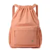 Mochila de Cordão Grande Capacidade Genuína Simples da Moda Estilo Coreano Encomenda Personalizada para Mulheres Esportes ao Ar Livre Viagem Mochila de Cordão