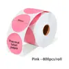 Papel Adhesivo Térmico de Color para Etiquetas, Papel Circular