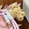 Colgante de Gato t de Oro Puro 999K Llavero de Oro Cadena para Teléfono Encanto para Bolso Regalo Promocional Mismo Estilo Shuibei