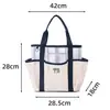 Bolsa de Malla para Playa y Natación Gran Capacidad Bolsa de Playa Artefacto de Almacenamiento para Viajes Artículos de Tocador Almacenamiento de Trajes de Baño Bolsa de Malla para Baño