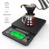 Balanza de café 3 kg báscula electrónica báscula de cocina precisión 0.1 g temporizador báscula de café 5 kg báscula de café