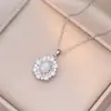 Collar para Mujer, Moda Transfronteriza, Diseño Nicho de Corazón, Versátil Elegante, Colgante Simple y Versátil, Collar Cadena Clavícula para Mujer