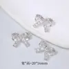 Pulsera de Lazo de Zirconia de Conservación de Color de 18K Accesorios Cuentas Espaciadoras de Cristal Accesorios Cuentas Espaciadoras para Joyería DIY