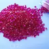 Fabricantes de Wuzhou Vendem Pedras Preciosas Artificiais, Corindo Vermelho 5 # Pedra Solta Redonda de Rubi Rubi Sintético