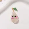 Lindos Dibujos Animados Tejidos con Cuentas Plátano Piña Manzana Pendientes de Fruta DIY Colgantes de Oreja Cadena de Teléfono Colgante de Llavero