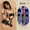 Lingerie Sexy, Gola Alta Sexy em Renda, Abertura Quente e Apaixonada, Não Precisa Tirar, Uniforme de Doméstica Tentação, Conjunto de Sedução