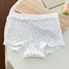 Roupa íntima Boxer de Algodão Lyocell Macia, Confortável, Fresca, Floral e Doce 10A Seda Antibacteriana com Entrepernas Estendido para Mulheres