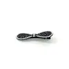Accesorio original para el cabello hecho a mano con forma de corazón hueco, totalmente con pedrería, base negra tipo gunmetal, estilo de nicho dulce y cool, pinza BB lateral para el fleco
