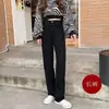 Jeans Wide Leg Feminino 2026 Outono Novo Cintura Alta Petite Caimento Reto Solto Emagrecimento Modelador de Corpo Calças Longas