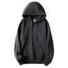 Colete acolchoado com capuz Klan azul 400g, outono e inverno, cor sólida, casual, grosso, moletom esportivo para homens e mulheres