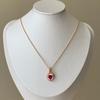 Amor Zircon Fritillaria Colar Moda Doce High-end Clavícula Cadeia Coreia do Sul Ins Estilo Luz de Luxo Elegante Colar Feminino