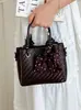 Bolso tipo cubo tote de textura tejida de nicho para mujer 2026 nuevo elegante versátil bolsa tipo cesta de verduras bolso cruzado casual
