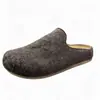 Venda Direta de Fábrica Lenço de Cabeça Feminino Mules Meio Abertos Atrás Sapatos de Feltro Retro Birkenstock Venda Quente Transfronteiriça Sapatos Casuais Preguiçosos