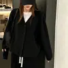 Cardigã de tricô com decote V, simples e versátil, estilo de fábrica para mulheres, um novo design outono/inverno que pode ser usado como camada base ou como peça externa, na cor branca