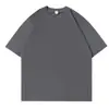 Camiseta Masculina de Verão para Fitness Reveladora de Músculos Peso Pesado Cor Preto Puro Casual Manga Curta Ombro Direito Gola Redonda Pequena Americana Meia-Manga