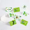 Hk023 Cartão de Cumprimentos Trevo da Sorte Dia de São Patrício Adesivo para Envelope de Festa Irlandesa