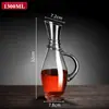 Decantador para Vinho Tinto, Decantador de Vidro de Cristal, Dispensador de Vinho de Luxo para Uso Doméstico e Comercial, Jarra para Vinho e Licor