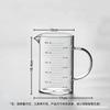 Taza medidora de vidrio resistente a altas temperaturas con escala y asa, vaso de borosilicato alto, gran capacidad, para cocina, hogar, repostería, taza medidora