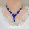 Conjunto de Vestido de Noite de Luxo Leve Estilo Palácio com Brincos, Colar, Gargantilha de Filha Socialite, Acabamento de Alta Qualidade, Acessórios Super Brilhantes
