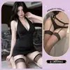 Lingerie sexy e provocante, vestido bodycon justo que não precisa tirar, camisola sedutora de alta qualidade para mulheres jovens