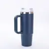 Amazon segunda generación taza de hielo de 40 oz doble vacío con pajilla termo taza de gran capacidad portátil para coche