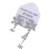 "Amor del País de la Nieve" Pendientes Asimétricos Sencillos de Copo de Nieve Piedra Blanca Otoño e Invierno Elegantes de Moda Exquisitos Pendientes Versátiles
