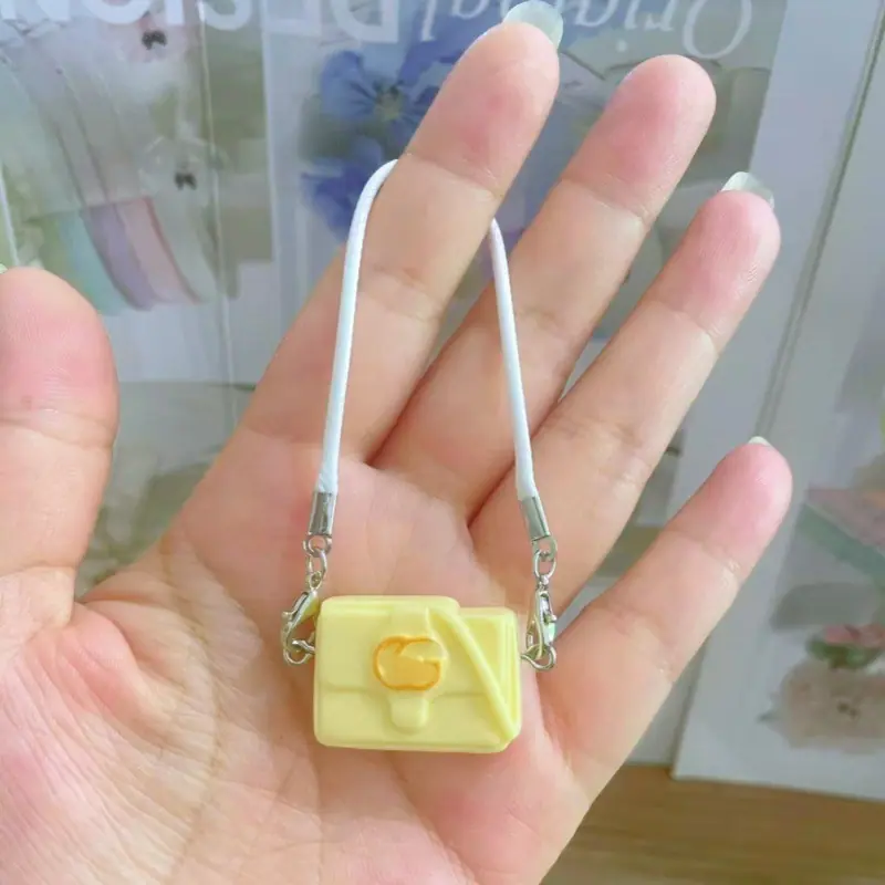 双G米黄色包包挂件