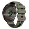 Para Relógio Jiaming Fenix8/7 Pulseira de Silicone Oficial Igual Duas Cores Fivela de Aço Inoxidável Pulseira de Liberação Rápida 20mm