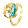 Anillo de Cobre con Incrustaciones de Diamantes Estilo Tiktok para Mujer, Anillo de Ballena con Tú en el Estilo Océano de Verano, Lujo Ligero, Moderno y Versátil