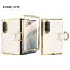 Capa para celular Samsung Z Fold 8 com anel de suporte galvanizado, best-seller transfronteiriço, estilo coreano, com design delicado e elegante, oferecendo proteção contra quedas