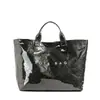 Bolso Tote Retro Carta Dupont Casual Versátil Bolso de Mano Minimalista Transparente Simple para Viajes Diarios Gran Capacidad para Mujer