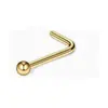 Barra en L de acero inoxidable, barra en S, barra recta, piercing de bola redonda, joyería para piercing corporal de estilo básico simple europeo y americano, directo del fabricante