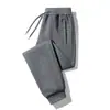 Pantalones Deportivos de Terciopelo Grueso para Invierno 2025 para Hombre, Holgados, con Puño, Algodón Puro, Pantalones Casuales Versátiles para Hombre con Cremallera