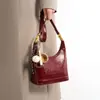 Bolsa Vermelha 2025 Novo Estilo Luxo Acessível Versátil Bolsa de Casamento para Mãe Bolsa Transversal Prática Bolsa de Banquete de Casamento para Sogra