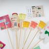 Ramo de 61 bocadillos de dulces creativos, accesorios de material de bricolaje, soporte de pegamento, pasta de pegamento, nano palo de bambú, floristería al por mayor