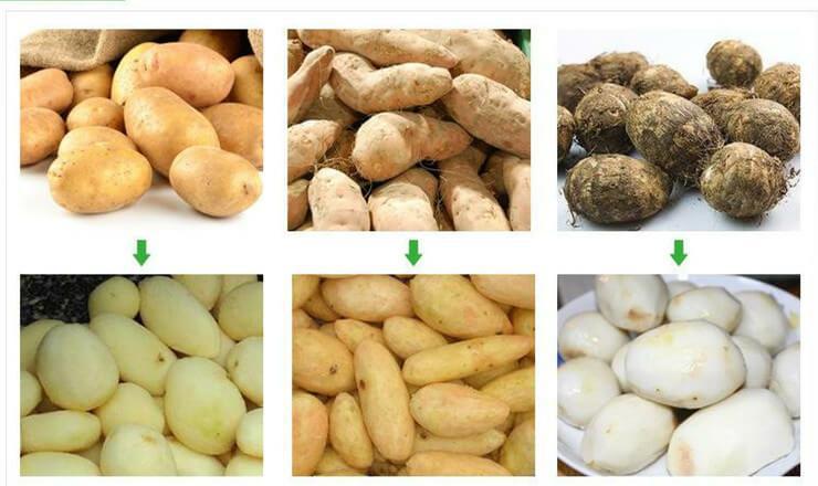 仿人工土豆削皮机效果图