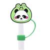 Novo Panda Fofo Macio Criativo pvc Borracha Macia Tampa à Prova de Poeira para Canudo DIY Festa Plugue de Poeira para Canudo Tampa Decorativa