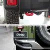 Proporcionando Enganches para Remolque JK Wrangler Personalizados de Alta Calidad (Modelos 08-17) en Rojo para Ambos Lados Izquierdo y Derecho