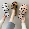 Lindas Zapatillas de Peluche de Puntos Pequeños para Mujer Otoño e Invierno Nuevas Zapatillas de Algodón Suave para el Hogar de Interior para Mujer