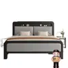 Cama de Hierro Forjado Cama Doble Hogar Acero Inoxidable 1.8m Marco de Cama Individual Reforzado Engrosado Habitación de Alquiler para Dormitorio Cama con Marco de Hierro