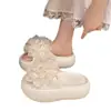 Sandalias de Mocasín para Mujer 2026 Nuevo Estilo Primavera/Verano, Sandalias Florales de Alta Apariencia, Sandalias de Suela Gruesa para Aumentar la Altura para Combinar con Faldas