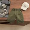 Ropa de Otoño para Bebé Niño Estilo Coreano Pantalones Casuales de Algodón Puro Sueltos y Elegantes Ropa de Trabajo para Bebés Pantalones Rectos Versátiles