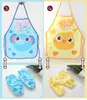 Babero Yiwu Delantal Infantil Delantal de Pintura Ropa de Dibujo para Niños Impermeable y Resistente al Aceite Mayoreo