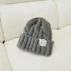 Gorro para Mujer, Gorro de Invierno Tejido, Estilo Japonés, Dulce Gorro de Estudiante Pullover, Gorro Cálido para Clima Frío, Versátil Gorro Tejido de Cable